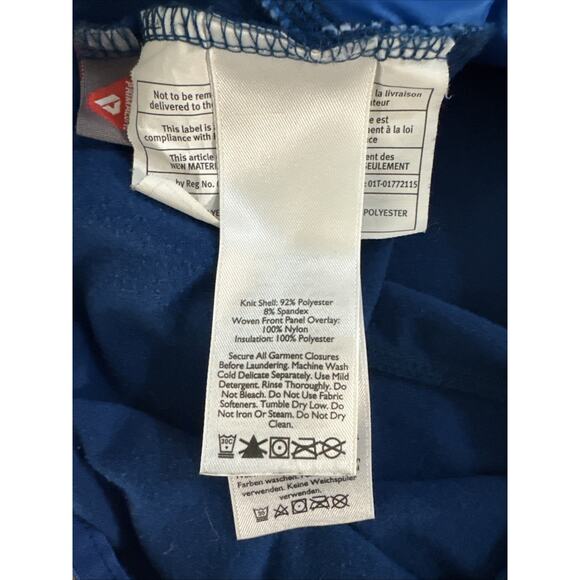 Eddie Bauer Vest Mens L Blue Freeheat Performance Full Zip Quilted Pocket - Picture 4 of 4